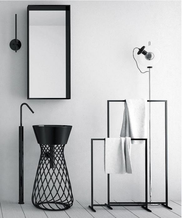 Раковина Artceram Wire 43 WIL001 03 00 Черная