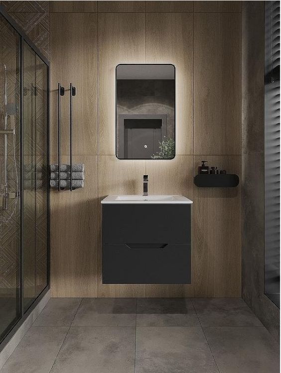 Зеркало Orange Black 50 BL-50ZE с подсветкой с сенсорным выключателем Зеркало Orange Black 50 BL-50ZE с подсветкой с сенсорным выключателем