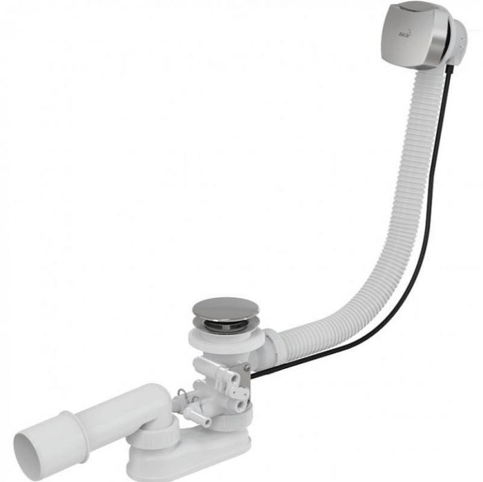 Слив-перелив Alcaplast A566-112122-57 полуавтомат Хром Белый