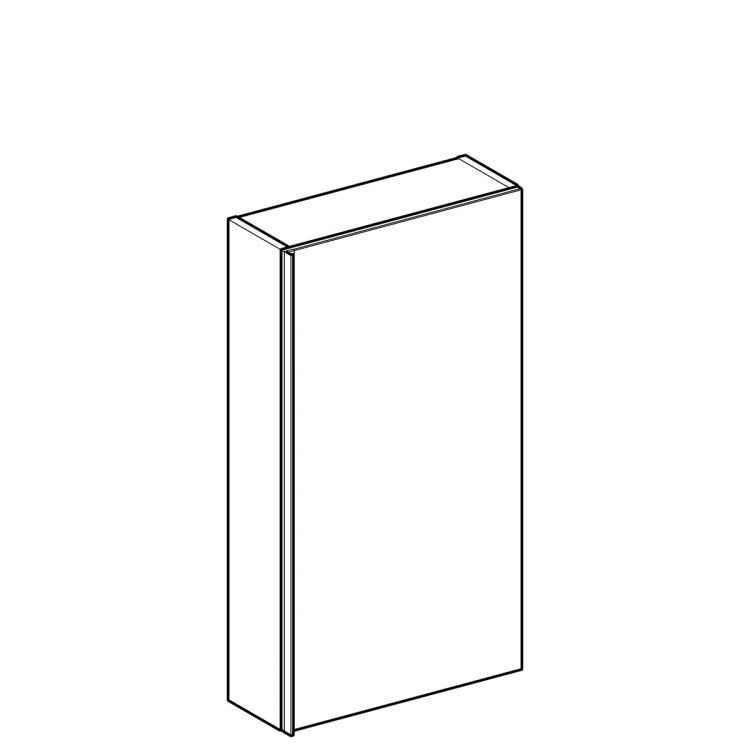 Верхний шкафчик Geberit Acanto плоский, 45x18, песчаный [500.639.JL.2]