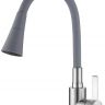 Смеситель для кухни Ростовская Мануфактура Сантехники SUS123GY-016F цвет Нержавеющая сталь Серый Смеситель для кухни Ростовская Мануфактура Сантехники SUS123GY-016F цвет Нержавеющая сталь Серый