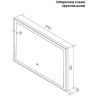 Зеркало Континент Frame White 1000x700 ЗЛП2 с подсветкой с сенсорным выключателем Зеркало Континент Frame White 1000x700 ЗЛП2 с подсветкой с сенсорным выключателем