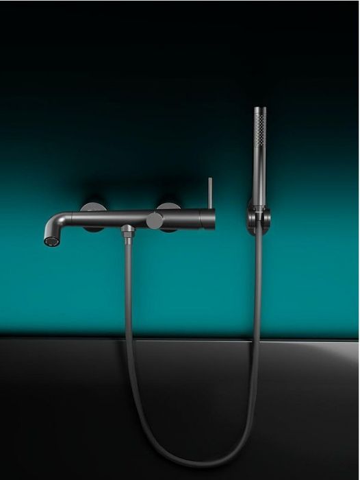 Смеситель для ванны Knotlor Elixir SS-32/GM цвет Вороненая сталь