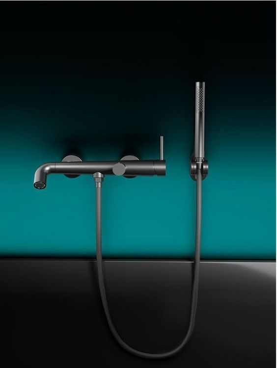 Смеситель для ванны Knotlor Elixir SS-32/GM цвет Вороненая сталь Смеситель для ванны Knotlor Elixir SS-32/GM цвет Вороненая сталь