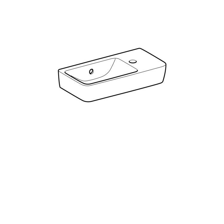 Раковина Geberit Renova Nr.1 Comprimo, 276250000 Раковина Geberit Renova Nr.1 Comprimo, 276250000