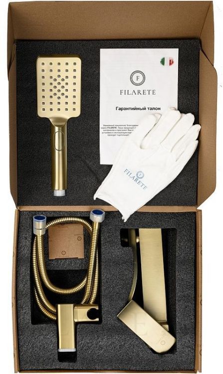 Смеситель для ванны FILARETE Waterfall FL2110MG цвет Золото матовое Смеситель для ванны FILARETE Waterfall FL2110MG цвет Золото матовое