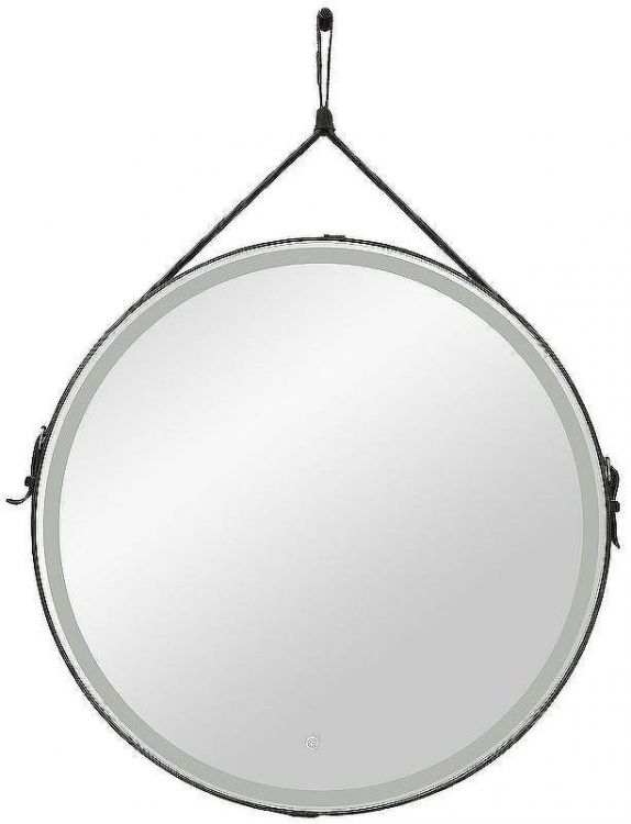 Зеркало Art&Max Milan AM-Mil-650-DS-F-Nero с подсветкой с сенсорным выключателем Черное Зеркало Art&Max Milan AM-Mil-650-DS-F-Nero с подсветкой с сенсорным выключателем Черное