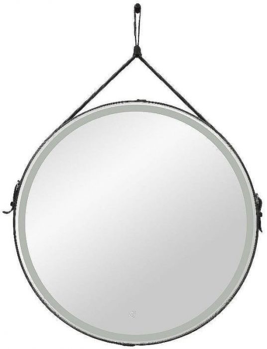 Зеркало Art&Max Milan AM-Mil-650-DS-F-Nero с подсветкой с сенсорным выключателем Черное