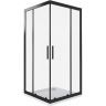 Душевой уголок Good Door Cofe CR-90-C-B 90x90 КФ00006 профиль Черный стекло прозрачное