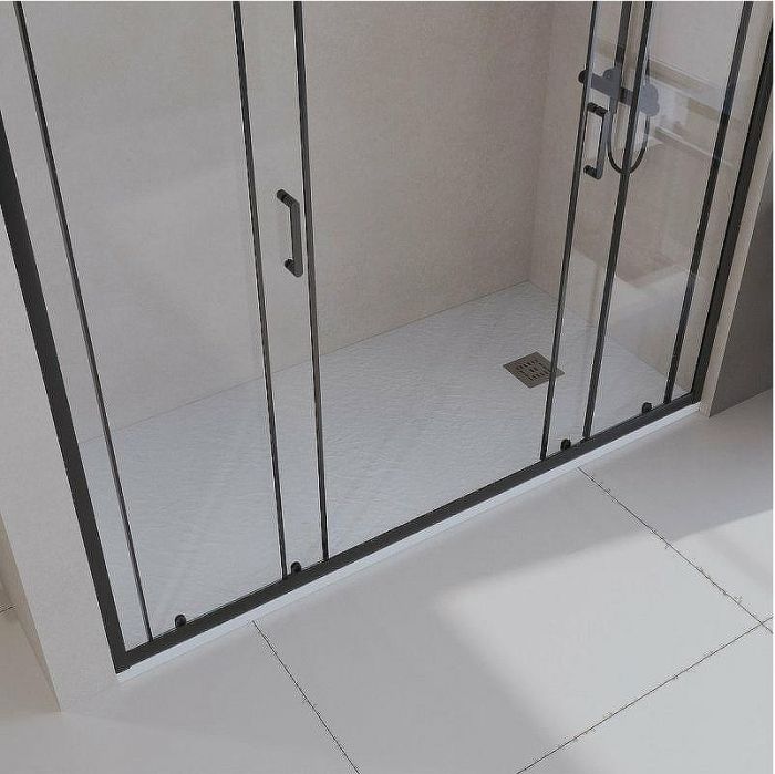 Душевой поддон из искусственного камня BelBagno Uno 180x80 TRAY-MR-UNO-AH-180/80-35-W-CR Белый