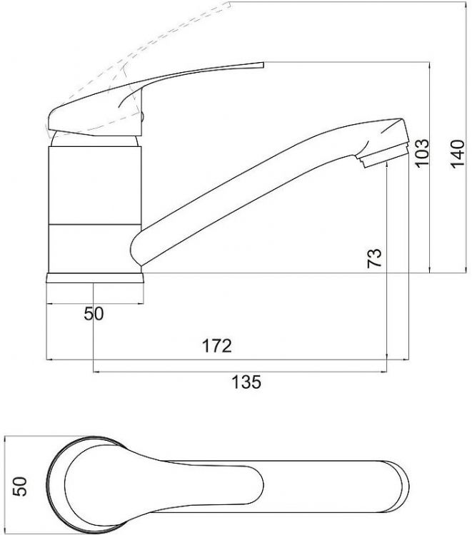 Смеситель для кухни Savol S-T4501-1 цвет Хром Смеситель для кухни Savol S-T4501-1 цвет Хром