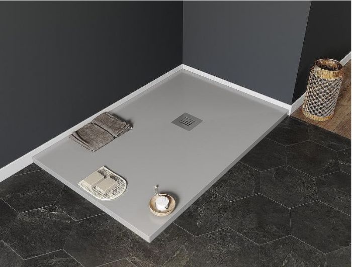 Душевой поддон из искусственного камня Aquanet Pleasure 160x80 258880 Серый