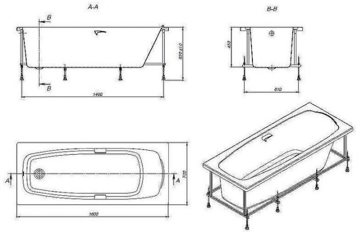 Акриловая ванна Roca Sureste N 160x70 ZRU9302787 без гидромассажа