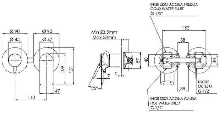 Смеситель для душа Remer Infinity I93ZP Хром
