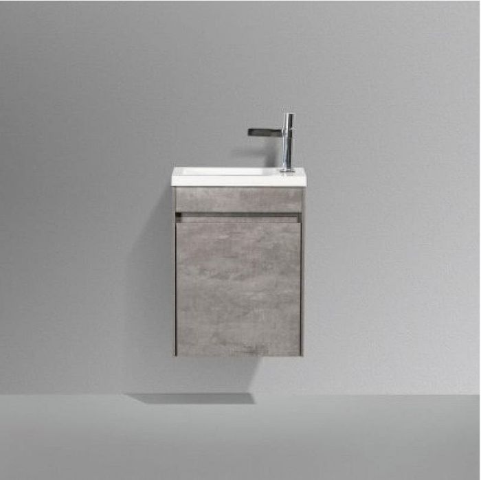 Тумба под раковину BelBagno Pietra Mini 40 PIETRA MINI-400-1A-SO-SCM-R подвесная Cemento