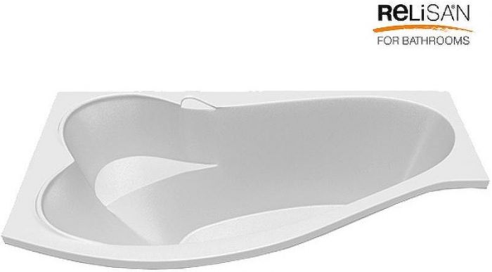 Акриловая ванна Relisan Isabella 170х90 L Гл000010529 без гидромассажа