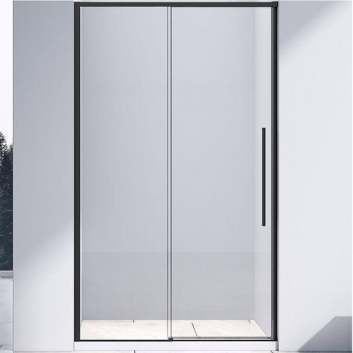 Душевая дверь Vincea Slim-N 130 VDS-4SN130CLB профиль Черный стекло прозрачное