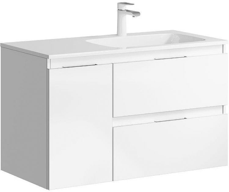 Тумба под раковину Aqwella Accent 90 R ACC0109RW подвесная Белая