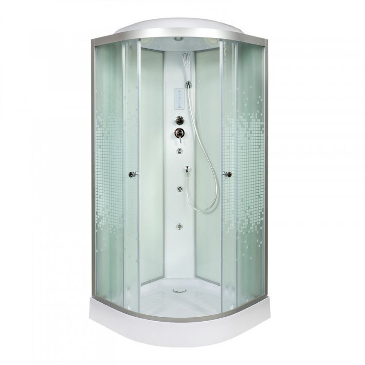 Душевая кабина Deto L 901 с гидромассажем и электрикой 100x100x215