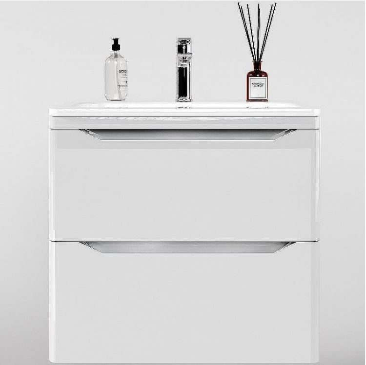 Тумба под раковину WellWant Riviera 60 WWTRMW642W подвесная Белый глянец антискрейтч