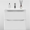 Тумба под раковину WellWant Riviera 60 WWTRMW642W подвесная Белый глянец антискрейтч
