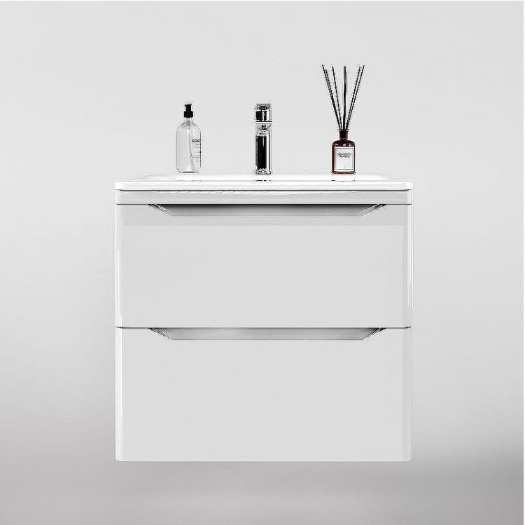 Тумба под раковину WellWant Riviera 60 WWTRMW642W подвесная Белый глянец антискрейтч