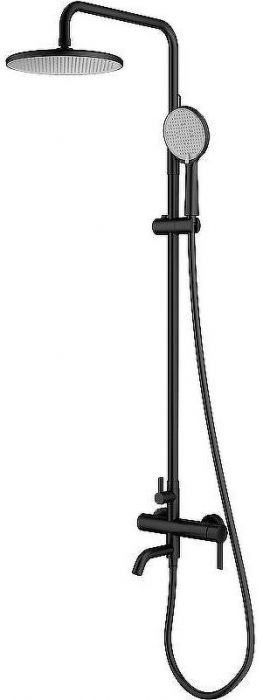 Душевая система Splenka S221.24.06 Черная матовая