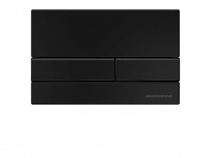 Система инсталляции для унитазов CERAMICANOVA Envision с кнопкой смыва Flat цвет черный матовый, креплениями, CN1002B