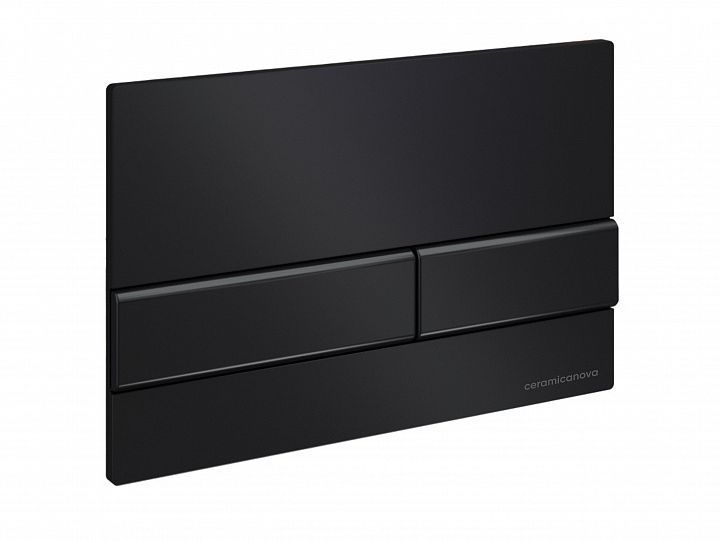 Система инсталляции для унитазов CERAMICANOVA Envision с кнопкой смыва Flat цвет черный матовый, креплениями, CN1002B