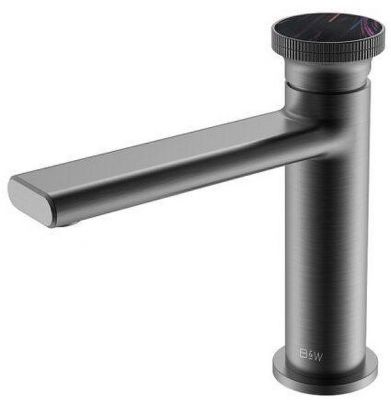 Смеситель для раковины Black&amp;White Gravity GF-7107-GM 7107GM цвет Оружейная сталь