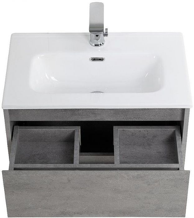 Тумба под раковину BelBagno Kraft 39 60 KRAFT 39-600/390-2C-SO-CG подвесная Cemento Grigio