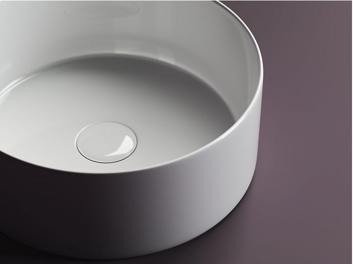 Умывальник CERAMICANOVA Element чаша накладная круглая 358 мм CN6032