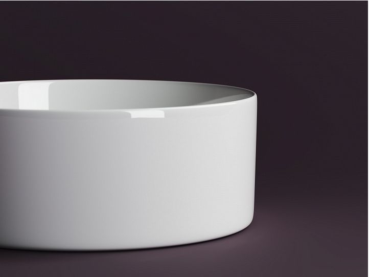 Умывальник CERAMICANOVA Element чаша накладная круглая 358 мм CN6032