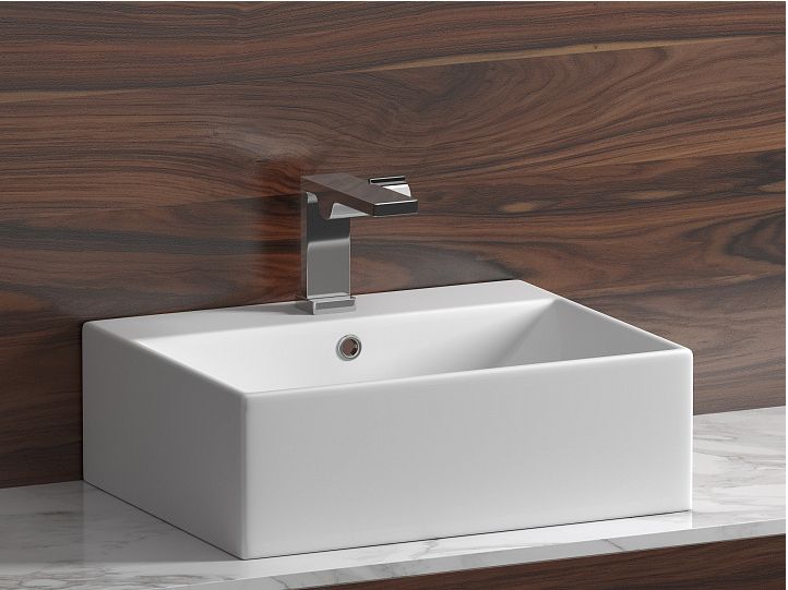 Умывальник CERAMICANOVA Element чаша накладная прямоугольная CN6040