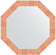 Зеркало Evoform Octagon 67х67 BY 7309 в багетной раме - Соты медь 70