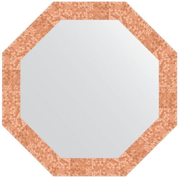 Зеркало Evoform Octagon 67х67 BY 7309 в багетной раме - Соты медь 70