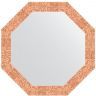 Зеркало Evoform Octagon 67х67 BY 7309 в багетной раме - Соты медь 70