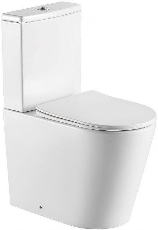 Унитаз компакт Aquatek Оберон AQ1273S-00 с бачком и сиденьем Микролифт