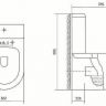 Унитаз компакт Aquatek Оберон AQ1273S-00 с бачком и сиденьем Микролифт