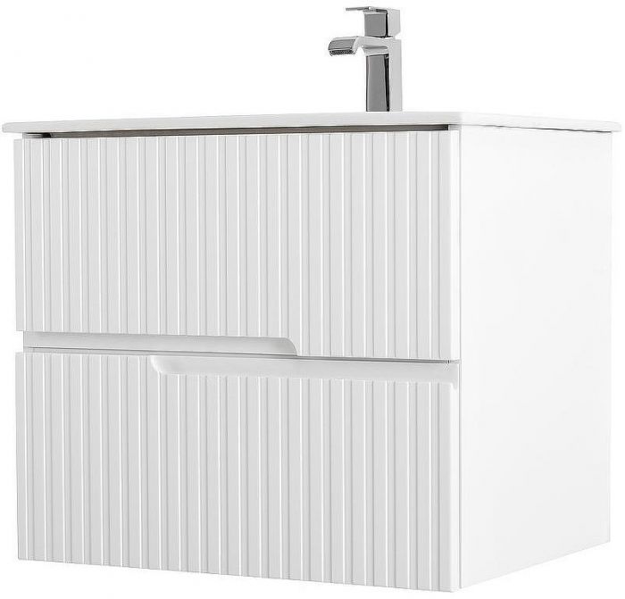 Тумба под раковину Cezares Duet 60 DUET-600-2C-SO-BO подвесная Bianco Opaco