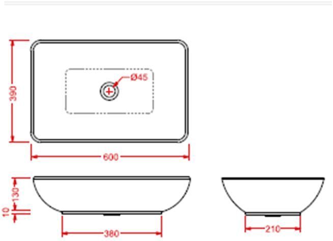 Раковина ARTCERAM WASHBASINS TAL001 01 00