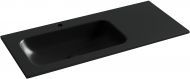 Раковина накладная SANCOS Grace с отверстием под смеситель 1010x457x137мм, чаша слева, цвет черный матовый, CN7014MB