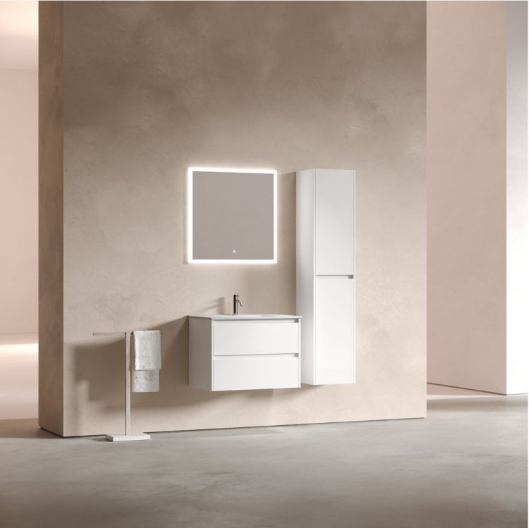 Тумба подвесная SANCOS Libra под раковину, белый глянец 690х450х500мм, LB70W