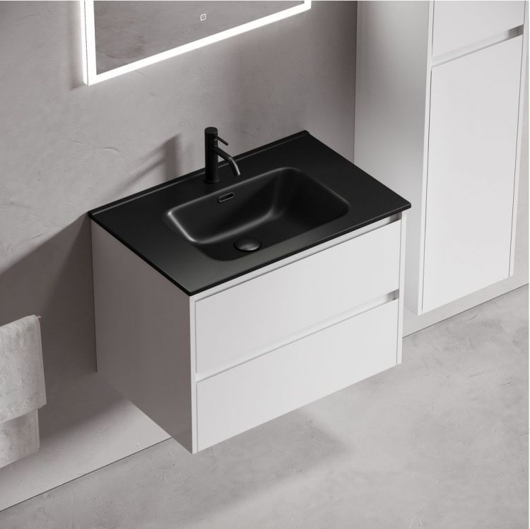 Тумба подвесная SANCOS Libra под раковину, белый глянец 690х450х500мм, LB70W