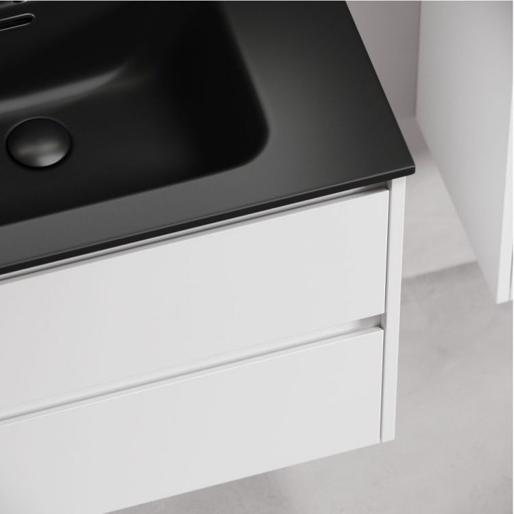 Тумба подвесная SANCOS Libra под раковину, белый глянец 690х450х500мм, LB70W