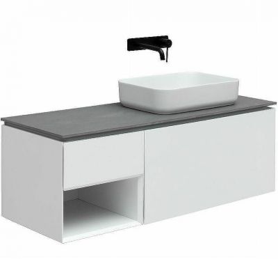 Тумба под раковину Allen Brau Infinity 120 R 1.21008.WM подвесная Белая матовая