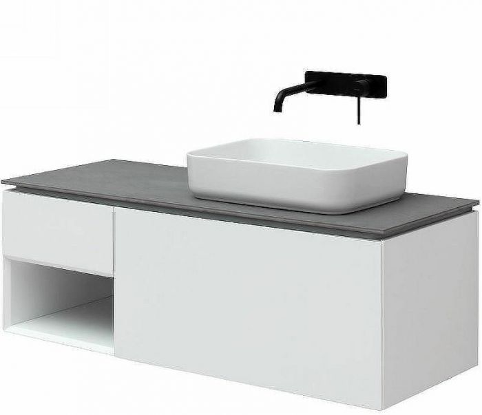 Тумба под раковину Allen Brau Infinity 120 R 1.21008.WM подвесная Белая матовая