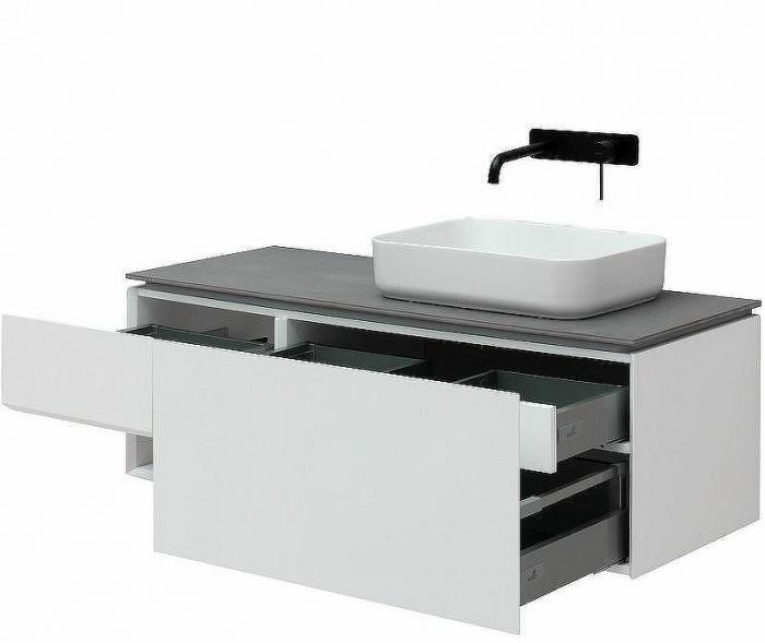 Тумба под раковину Allen Brau Infinity 120 R 1.21008.WM подвесная Белая матовая