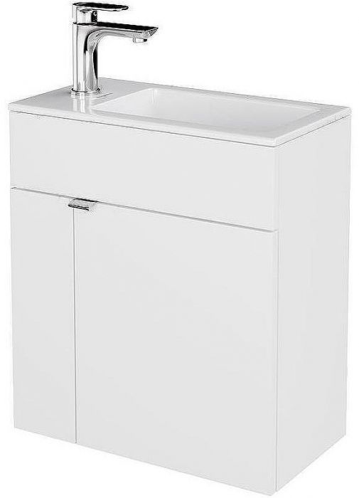 Тумба под раковину Kerama Marazzi Lato 50 LA.50\WHT подвесная Белая глянцевая