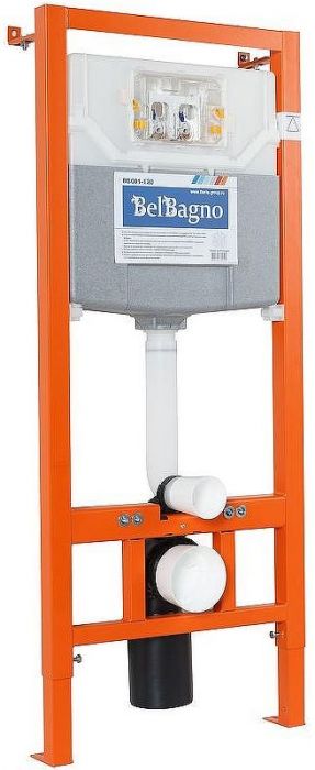 Инсталляция BelBagno BB001-120/BB014-SR-BIANCO с Белой клавишей смыва